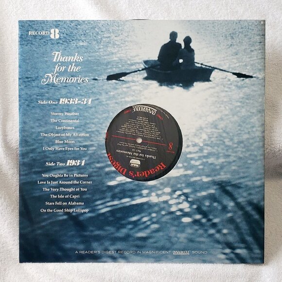 RARE- Reader's Digest "Thanks for the Memories" 1930's-Set Of 8 LP Records Vinyl - Picture 16 of 16